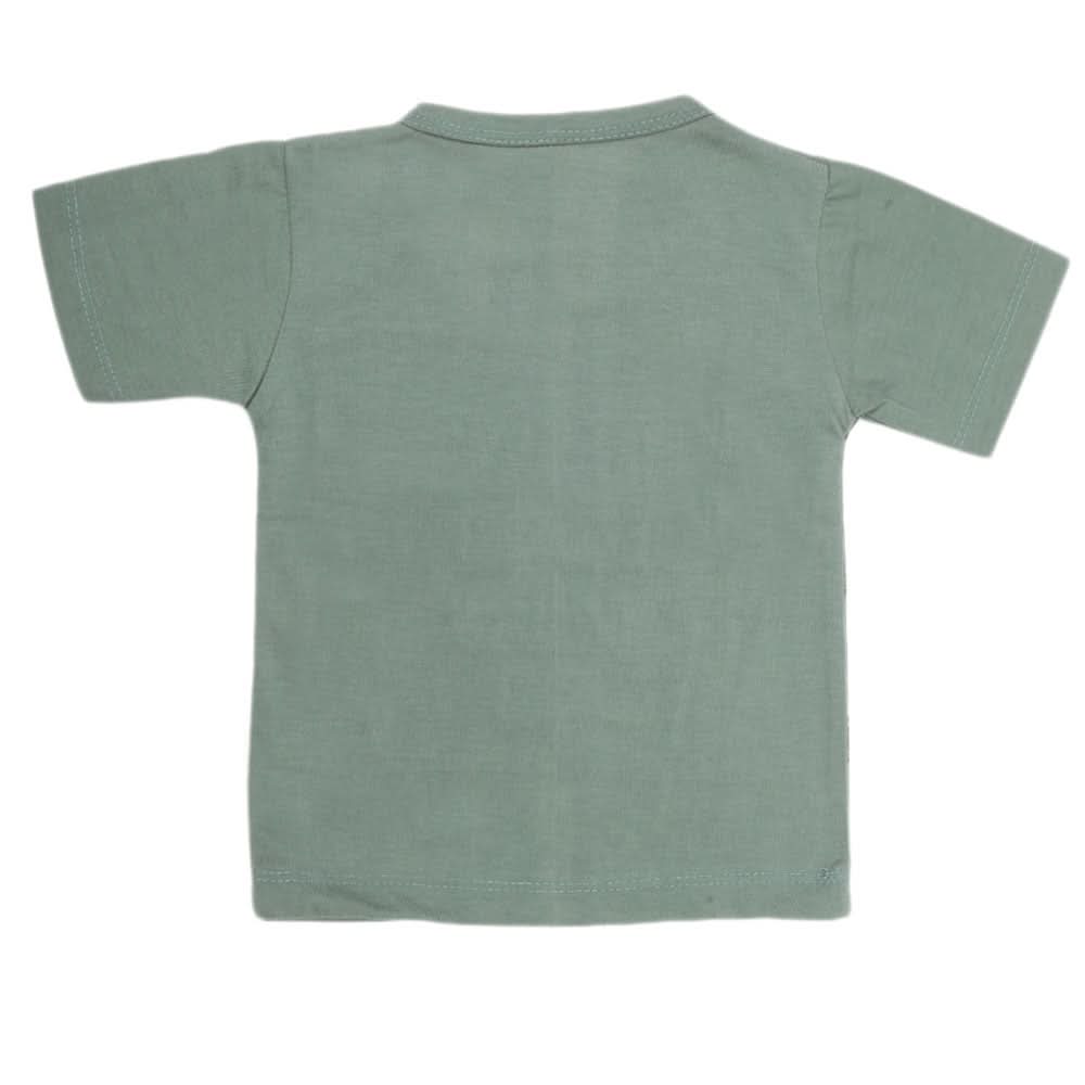 Boys Half Sleeves T-Shirt - Green, Kids, Boys T-Shirts, Chase Value, Chase Value