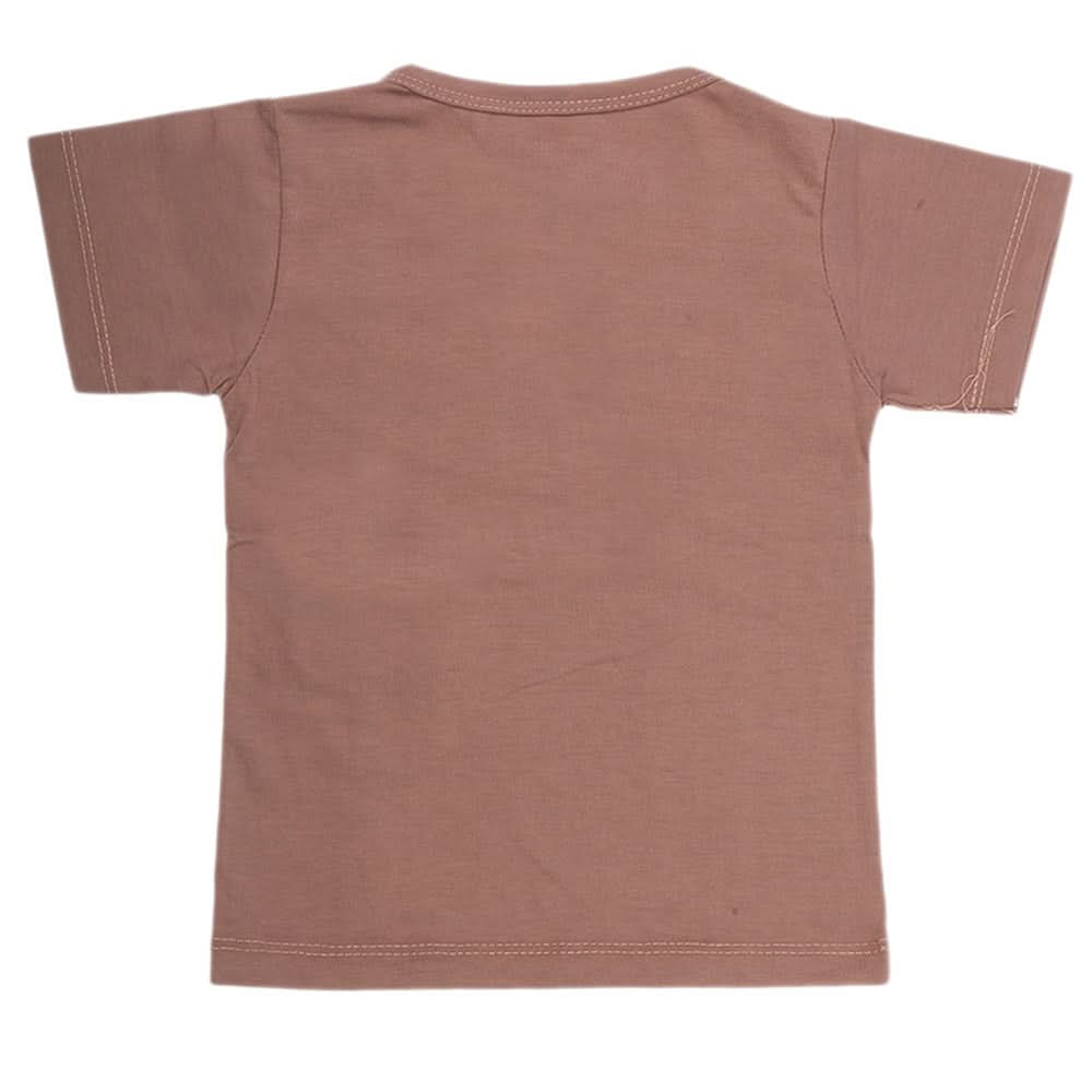Boys Half Sleeves T-Shirt - Coffee, Kids, Boys T-Shirts, Chase Value, Chase Value