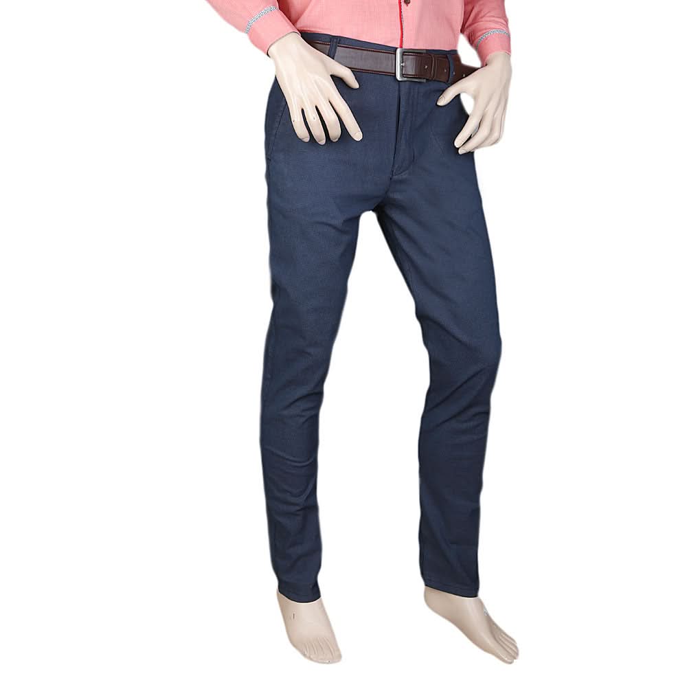 Pull & Bear Cotton Chino Pant For Men - Navy Blue, Men, Casual Pants And Jeans, Chase Value, Chase Value