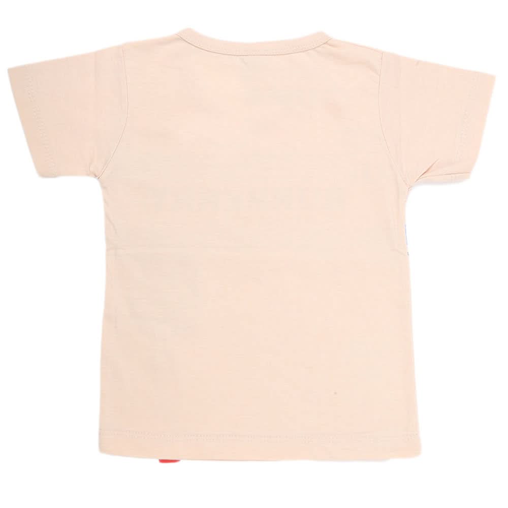 Boys Half Sleeves T-Shirt - Fawn, Kids, Boys T-Shirts, Chase Value, Chase Value