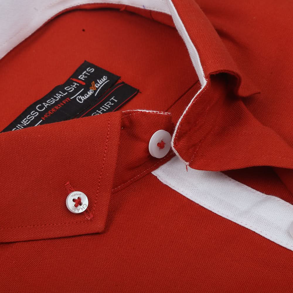 Men's Business Casual Shirt - Orange, Men, Shirts, Chase Value, Chase Value