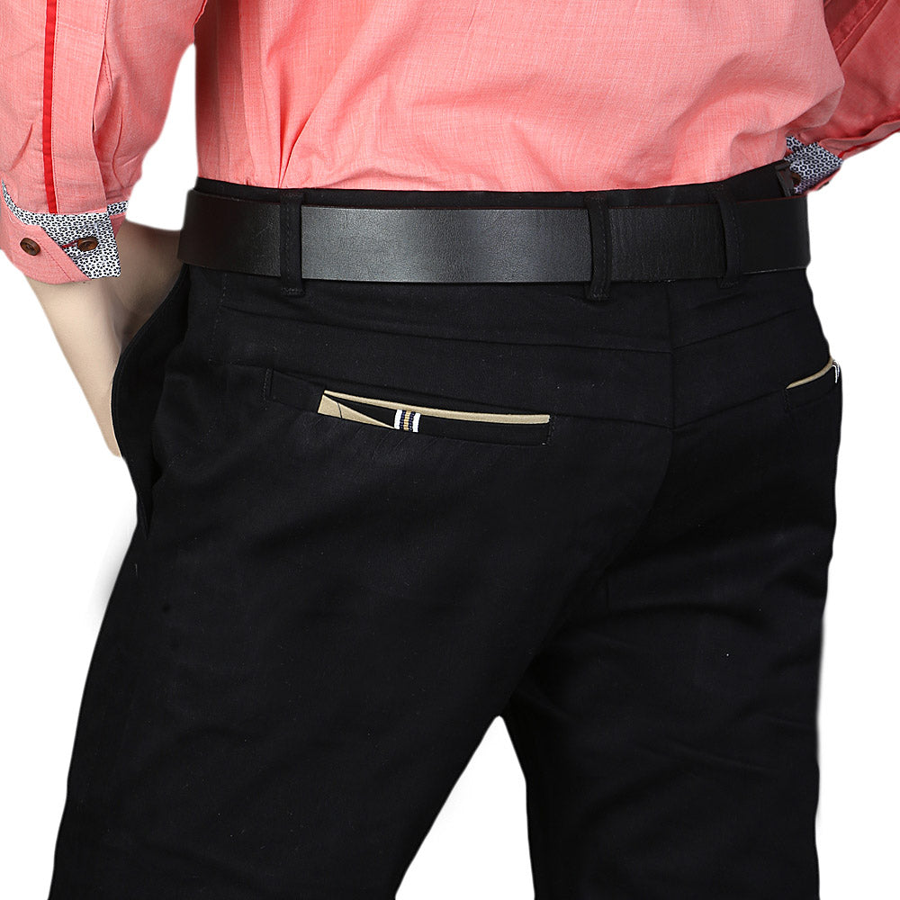 Mens Zara Men Fancy Cotton Chino Pant - Black, Men, Casual Pants And Jeans, Chase Value, Chase Value