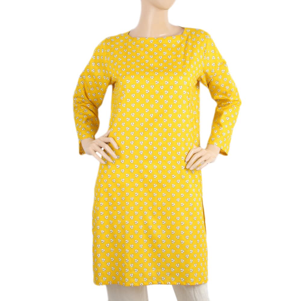 Mahnoor Printed Un-Stitched 1pcs Cotton Kurti - 08, Women, Unstitched Kurti, United Textiles, Chase Value