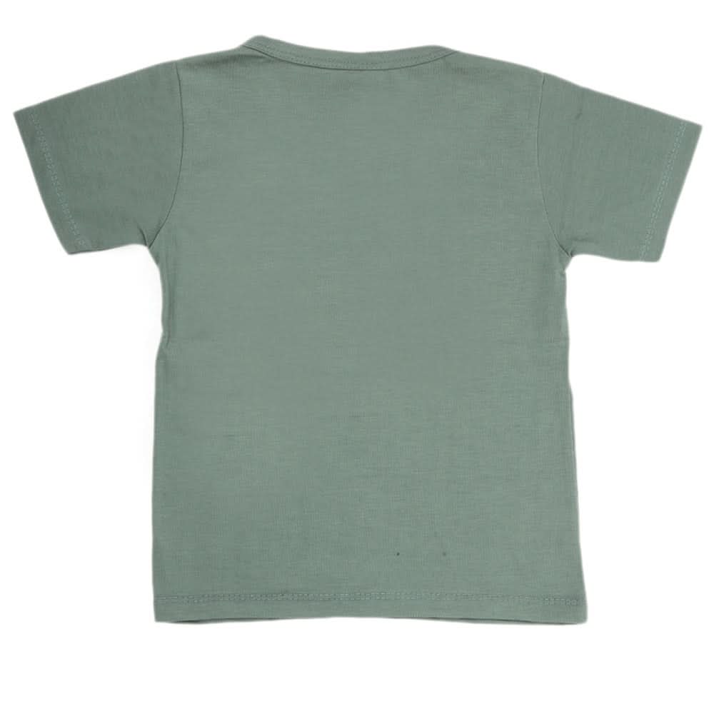 Boys Half Sleeves T-Shirt - Green, Kids, Boys T-Shirts, Chase Value, Chase Value