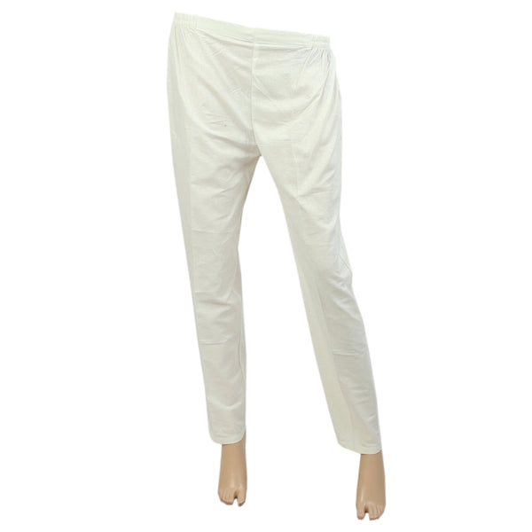 Women's Khadar Basic Trouser - Off White, Women Pants & Tights, Chase Value, Chase Value