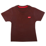 Boys Half Sleeves T-Shirt - Dark Brown, Kids, Boys T-Shirts, Chase Value, Chase Value