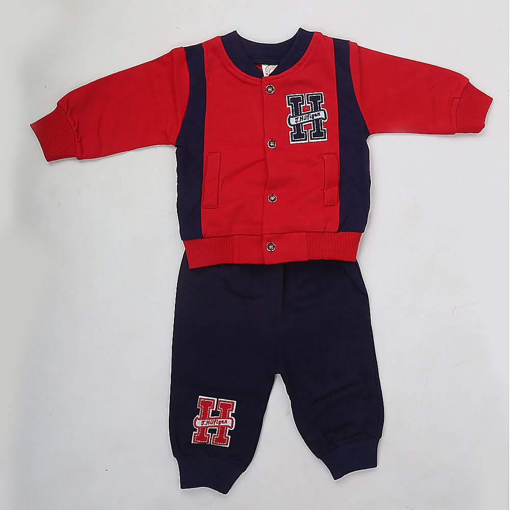 Newborn Boy Full Sleeves Suit 5131 - Red, Kids, NB Boys Sets And Suits, Chase Value, Chase Value