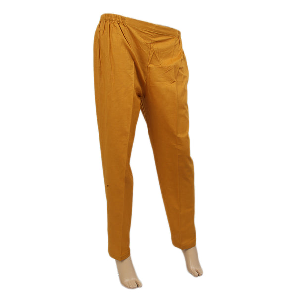 Women's Khadar Basic Trouser - Mustard, Women Pants & Tights, Chase Value, Chase Value