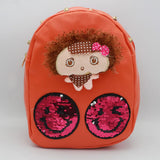 Girls Backpack 7572-A - Orange, Kids, School And Laptop Bags, Chase Value, Chase Value