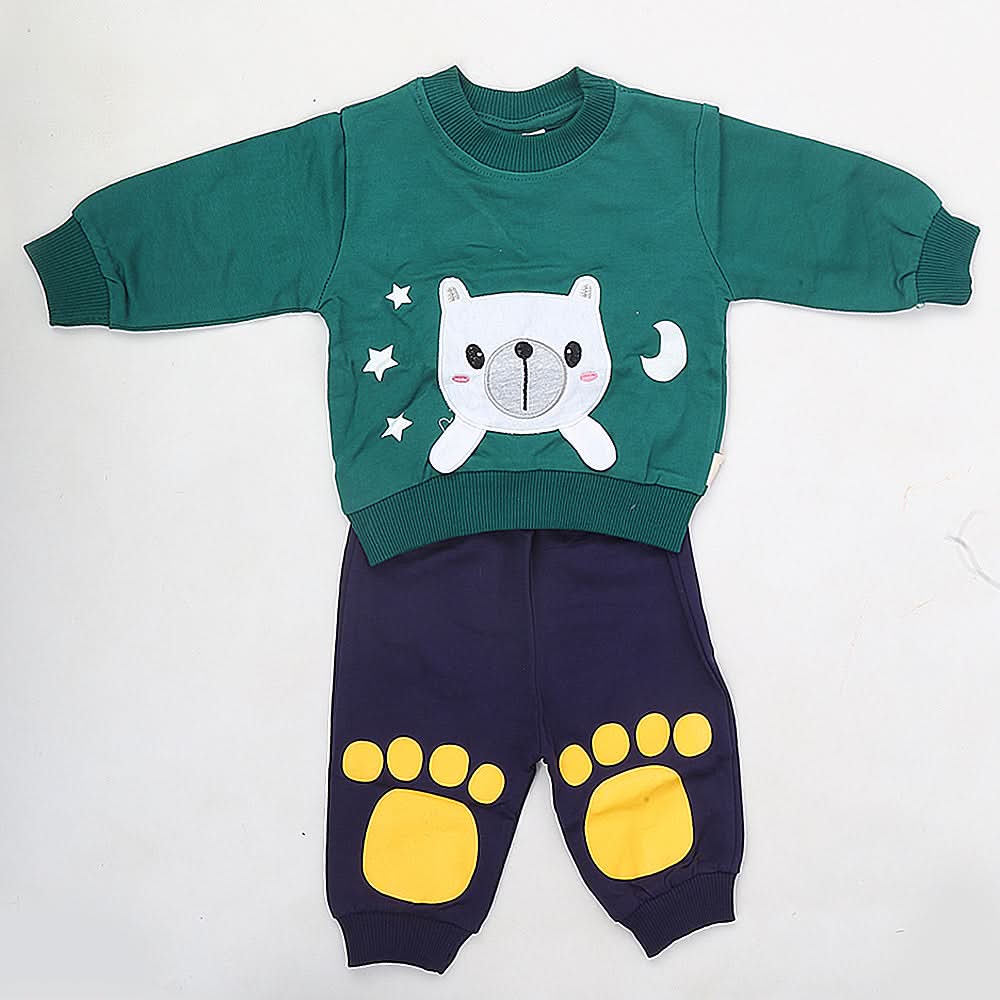 Newborn Boy Full Sleeves Suit 5126 - Green, Kids, NB Boys Sets And Suits, Chase Value, Chase Value