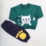 Newborn Boy Full Sleeves Suit 5126 - Green, Kids, NB Boys Sets And Suits, Chase Value, Chase Value