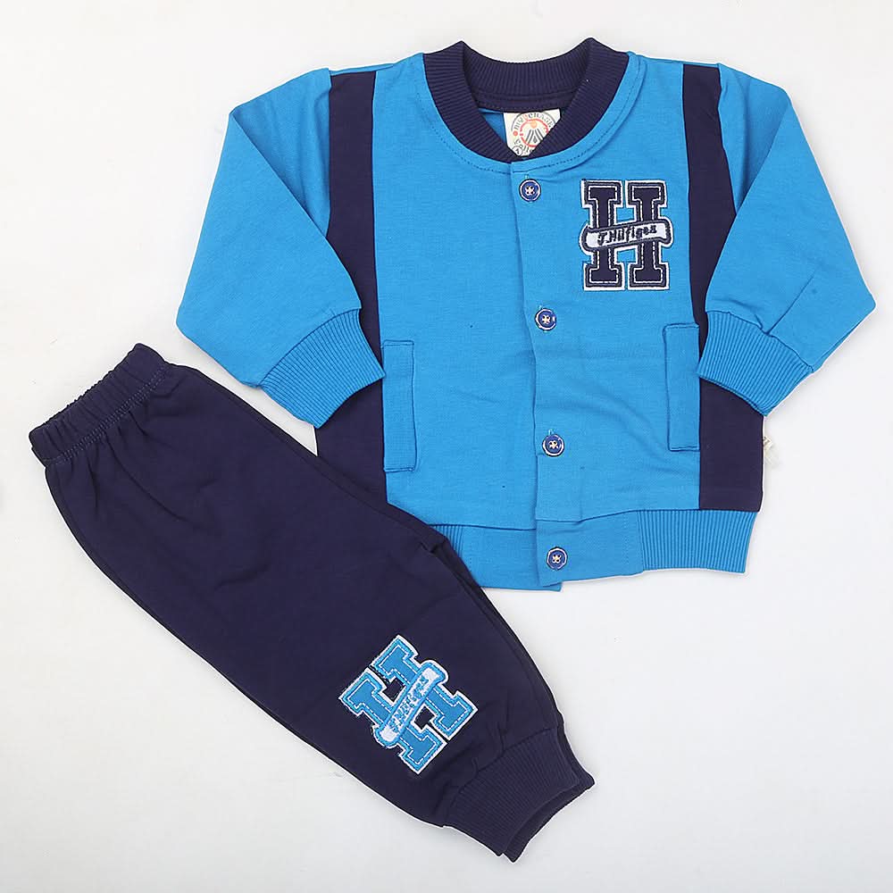 Newborn Boy Full Sleeves Suit 5131 - Blue, Kids, NB Boys Sets And Suits, Chase Value, Chase Value