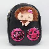 Girls Backpack 7572-A - Black, Kids, School And Laptop Bags, Chase Value, Chase Value