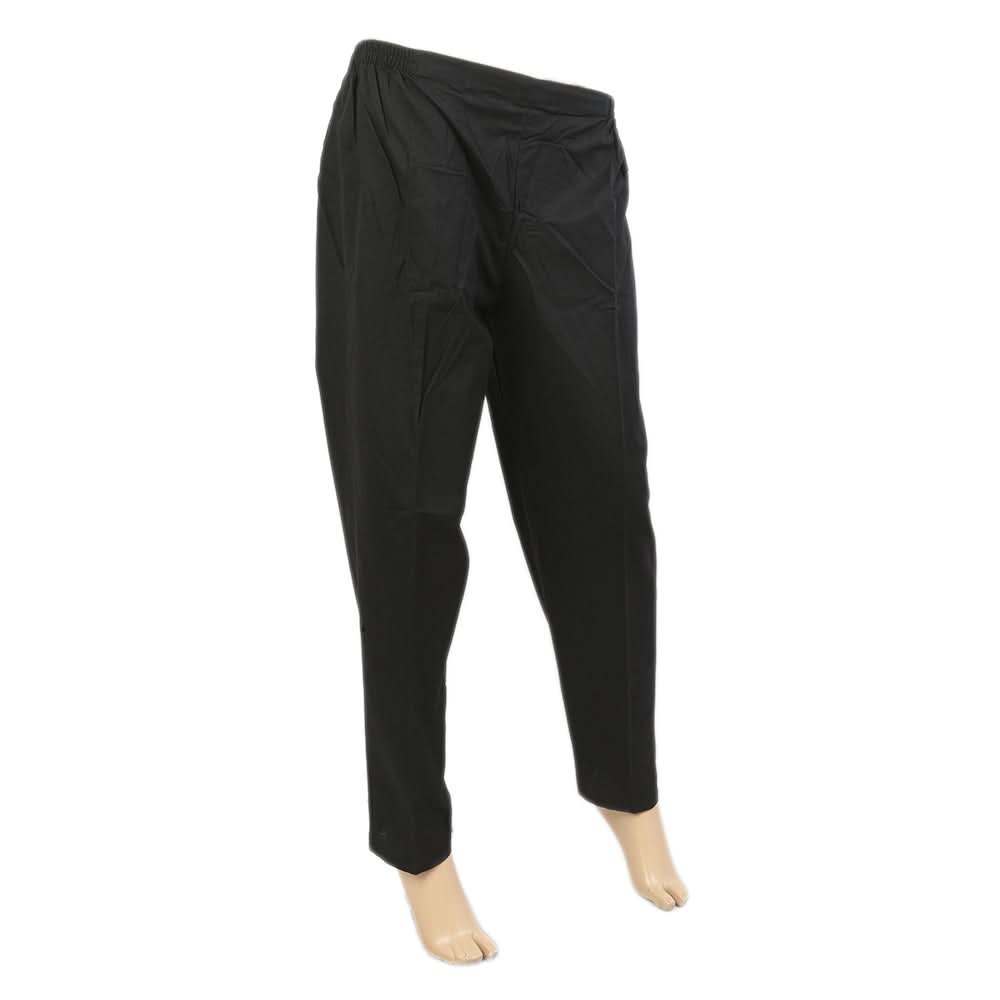 Women's Khadar Basic Trouser - Black, Women Pants & Tights, Chase Value, Chase Value