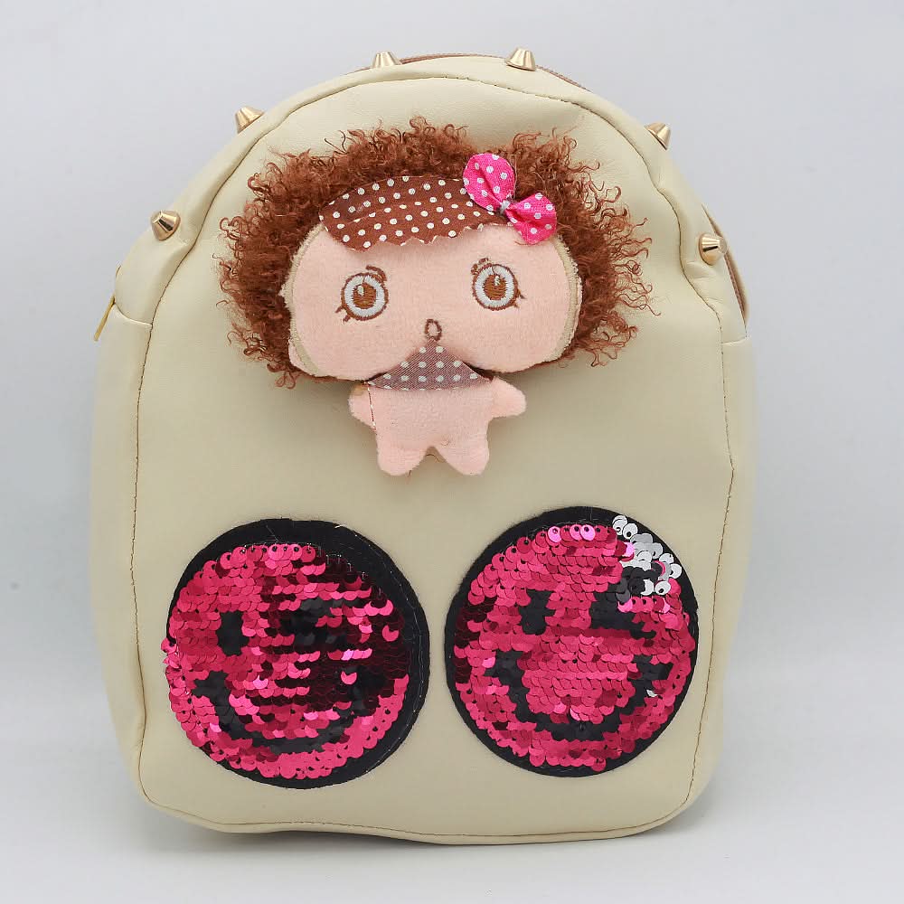 Girls Backpack 7572-A - Fawn, Kids, School And Laptop Bags, Chase Value, Chase Value