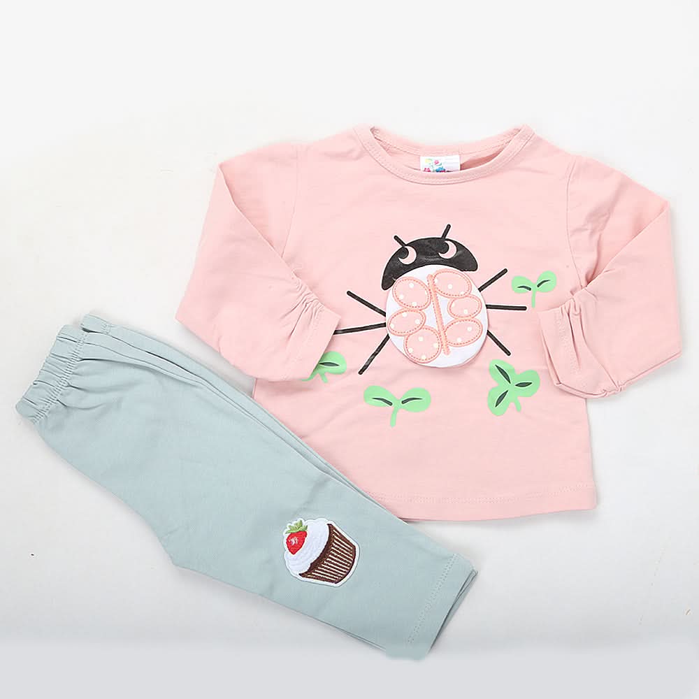 Newborn Girl Full Sleeves Suit 5114 - Light Pink, Kids, NB Girls Sets And Suits, Chase Value, Chase Value