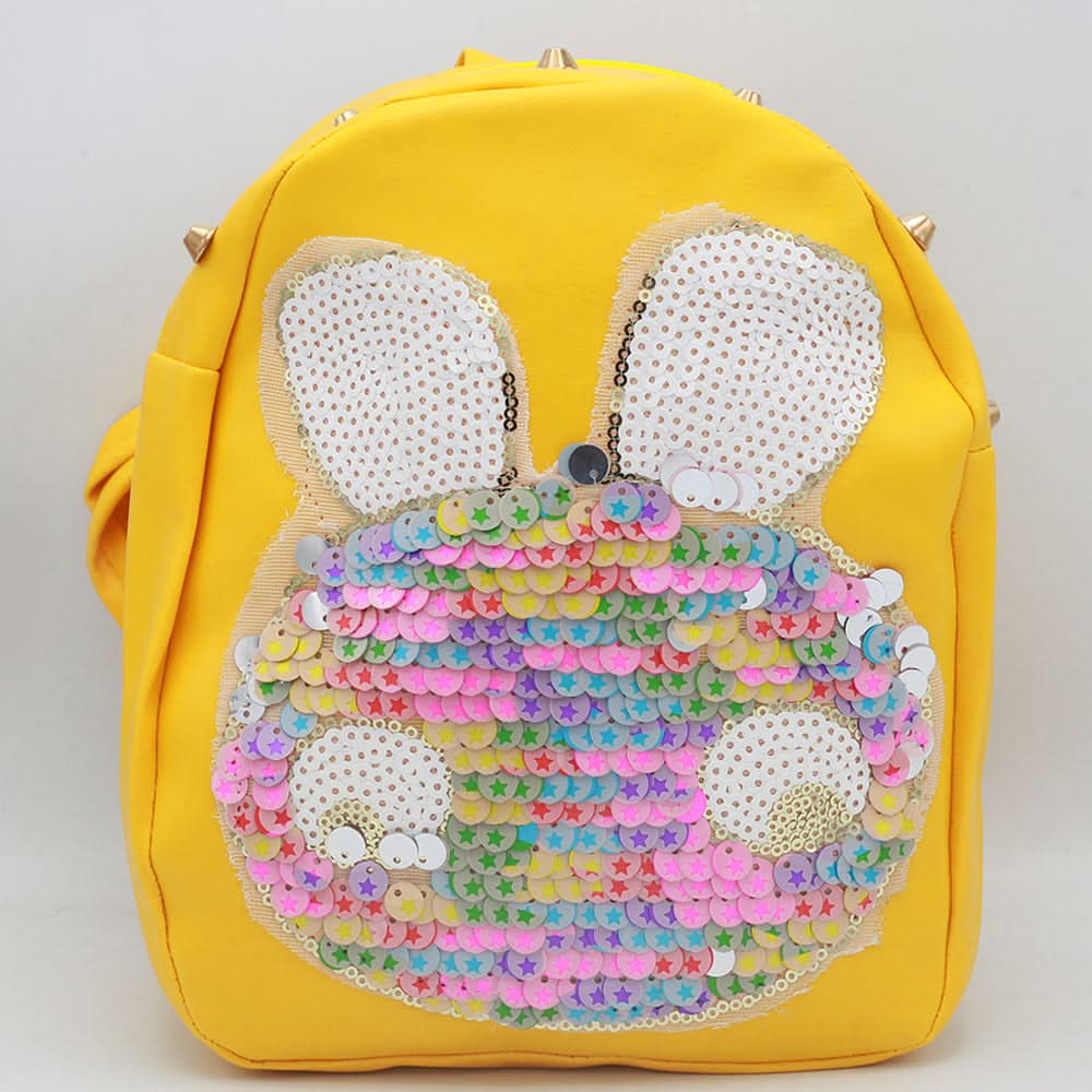 Girls Backpack 7572C - Yellow, Kids, Kids Bags, Chase Value, Chase Value