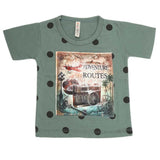 Boys Half Sleeves T-Shirt - Green, Kids, Boys T-Shirts, Chase Value, Chase Value