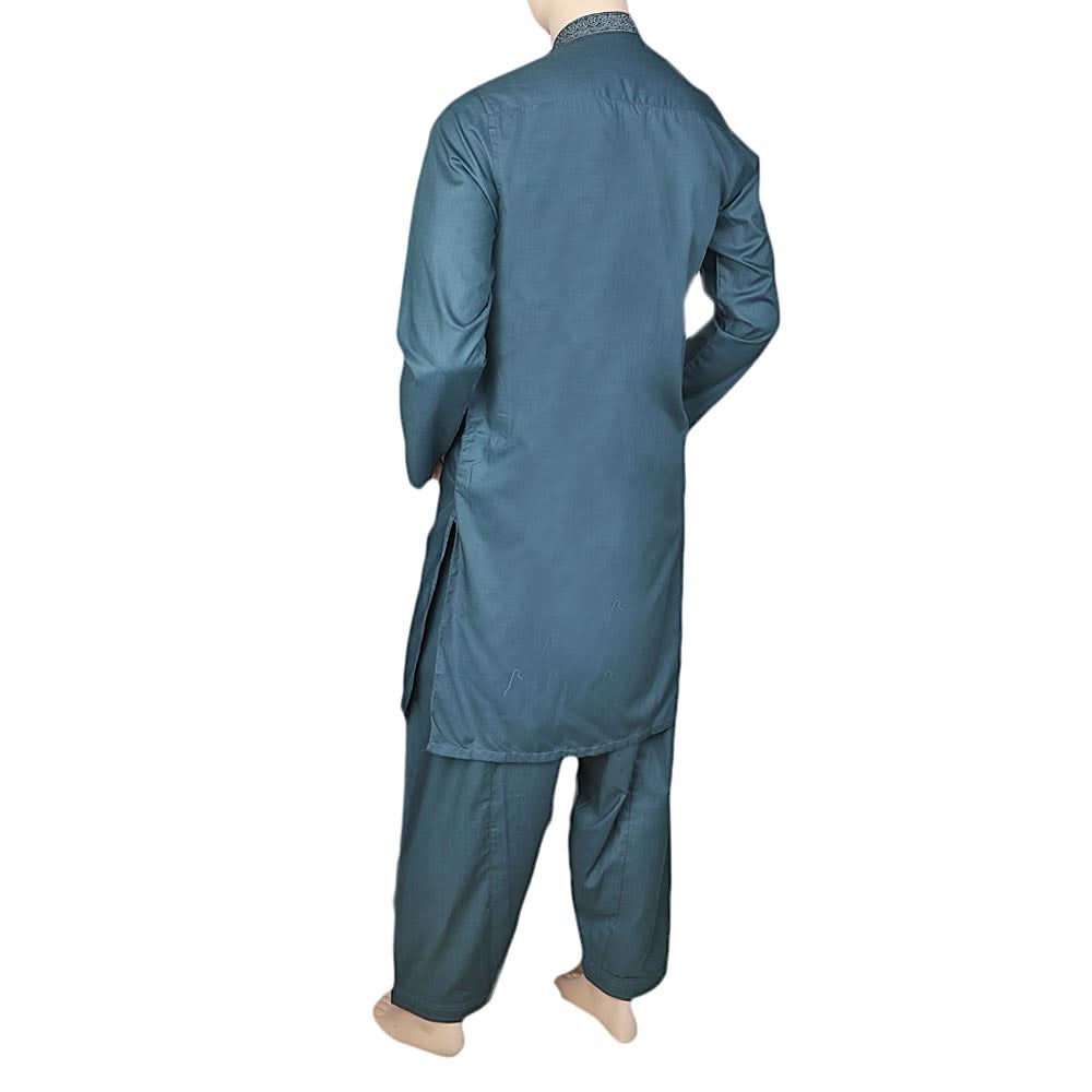Mashriq Embroidered Shalwar Kameez For Men - Green, Men, Shalwar Kameez, Chase Value, Chase Value