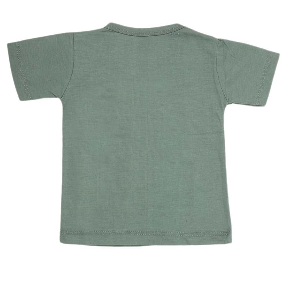 Boys Half Sleeves T-Shirt - Green, Kids, Boys T-Shirts, Chase Value, Chase Value