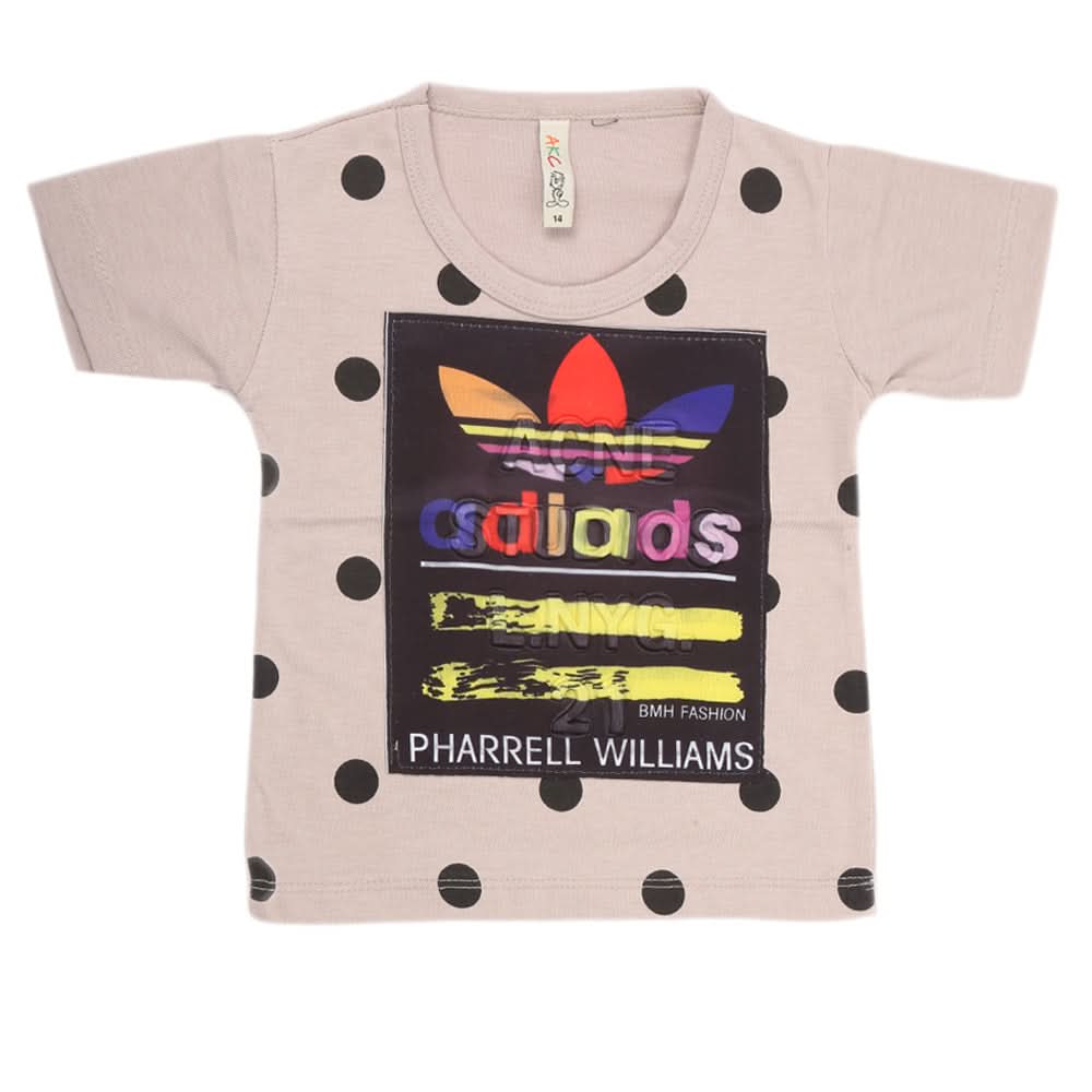 Boys Half Sleeves T-Shirt - Khaki, Kids, Boys T-Shirts, Chase Value, Chase Value