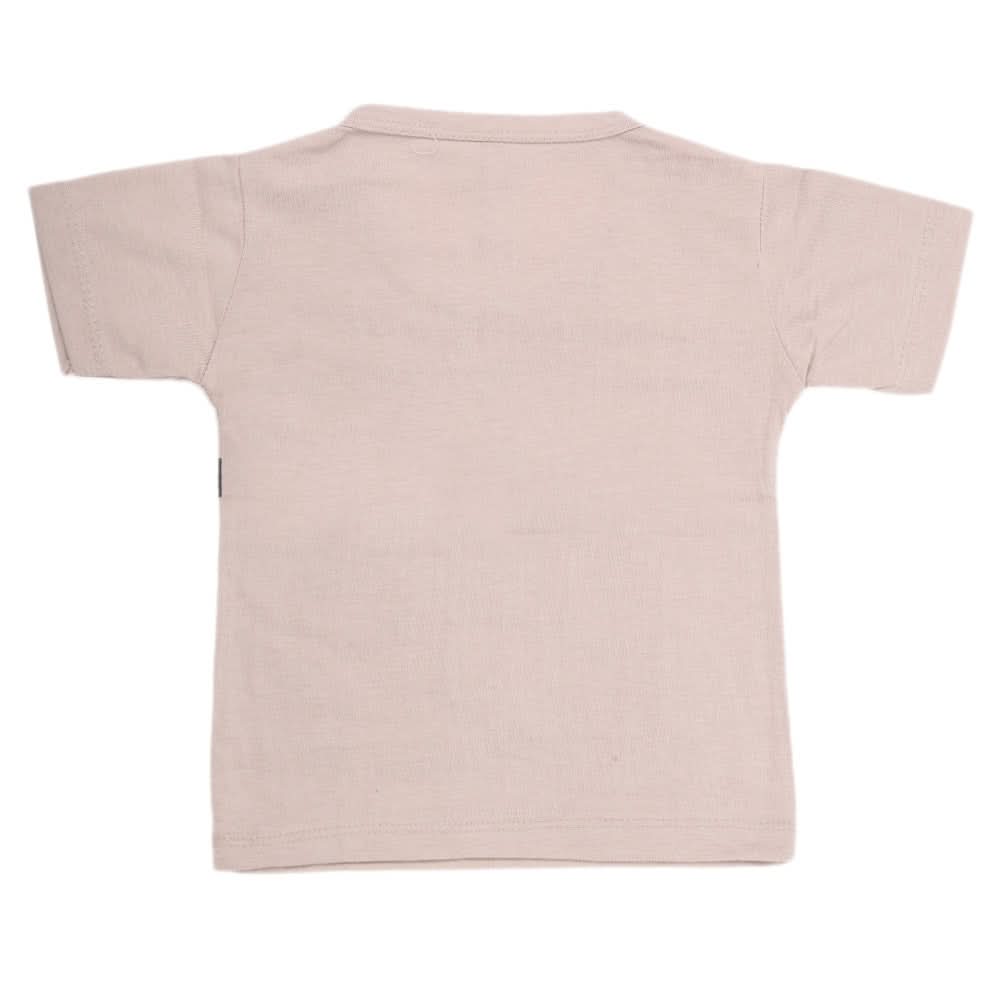 Boys Half Sleeves T-Shirt - Khaki, Kids, Boys T-Shirts, Chase Value, Chase Value