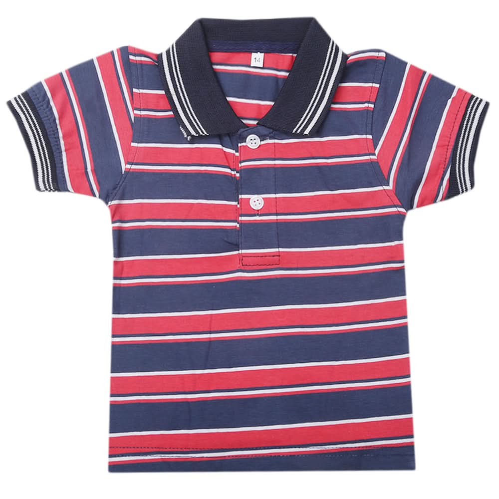 Boys Half Sleeves Polo T-Shirt - Red, Kids, Boys T-Shirts, Chase Value, Chase Value