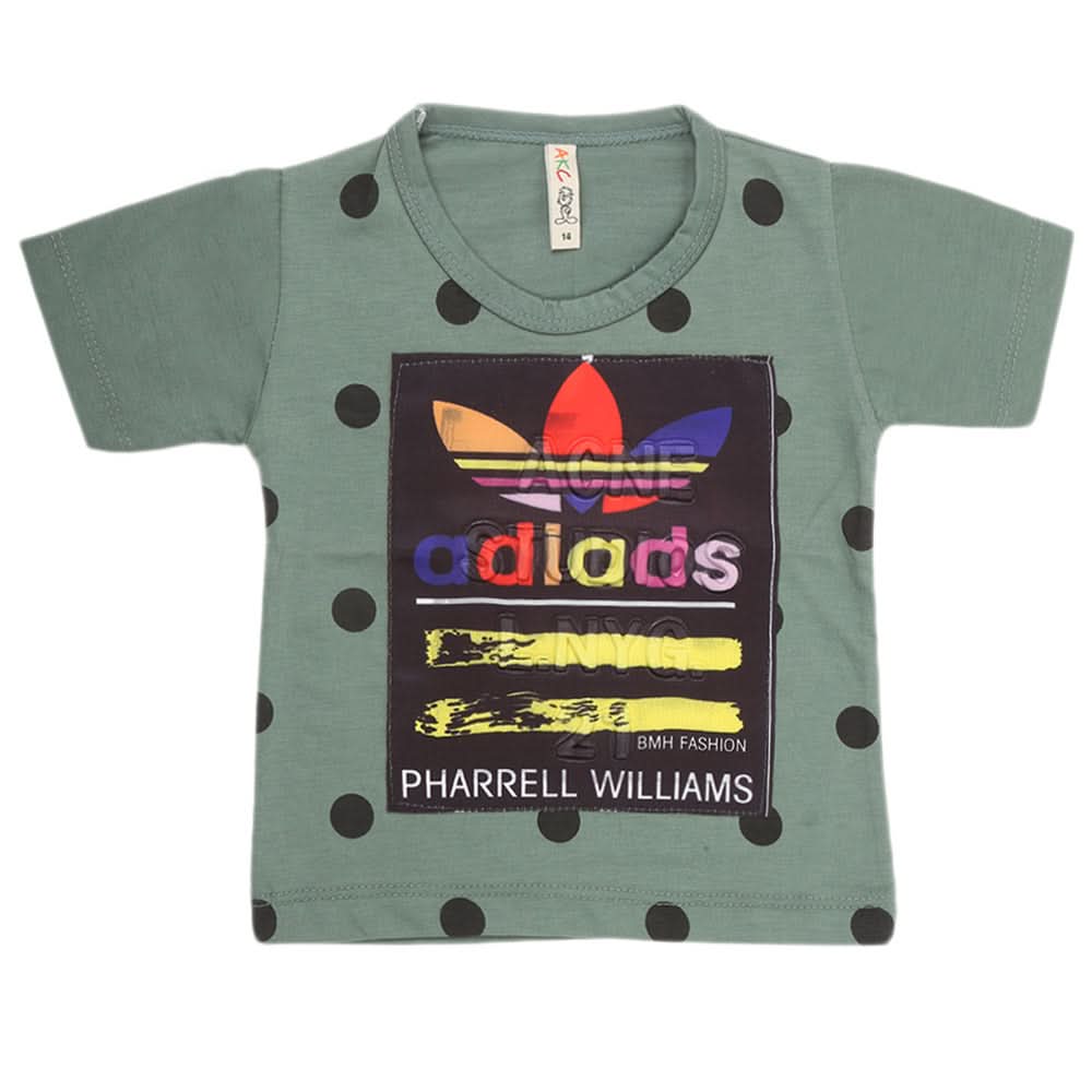 Boys Half Sleeves T-Shirt - Green, Kids, Boys T-Shirts, Chase Value, Chase Value