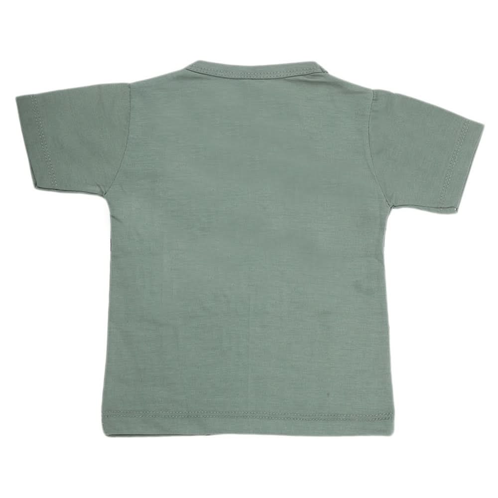 Boys Half Sleeves T-Shirt - Green, Kids, Boys T-Shirts, Chase Value, Chase Value