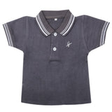 Boys Half Sleeves Polo T-Shirt - Charcol, Kids, Boys T-Shirts, Chase Value, Chase Value