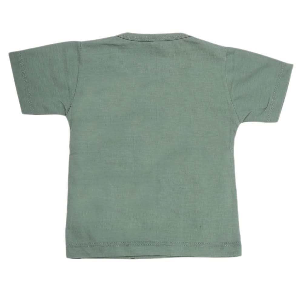 Boys Half Sleeves T-Shirt - Green, Kids, Boys T-Shirts, Chase Value, Chase Value