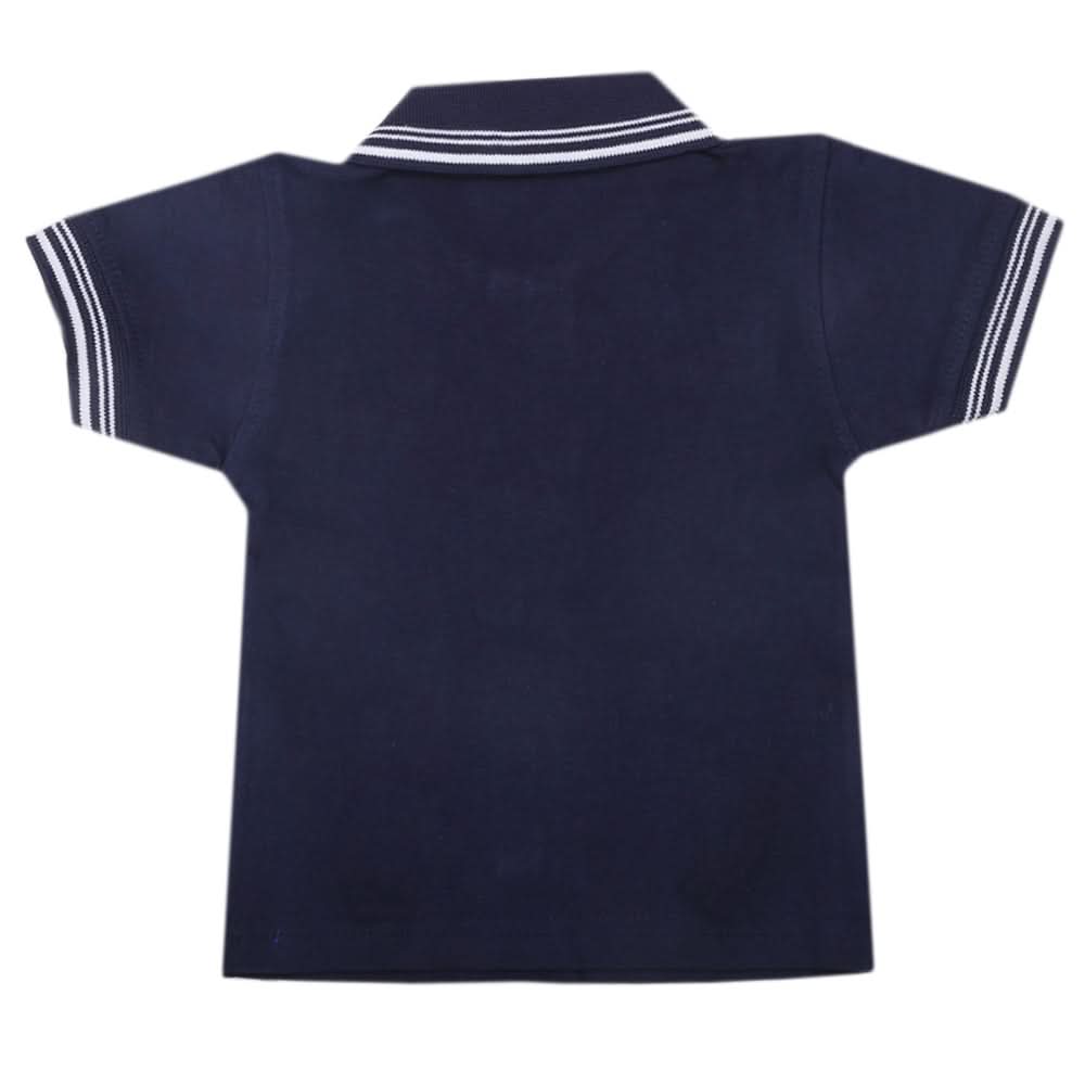 Boys Half Sleeves Polo T-Shirt - Navy Blue, Kids, Boys T-Shirts, Chase Value, Chase Value