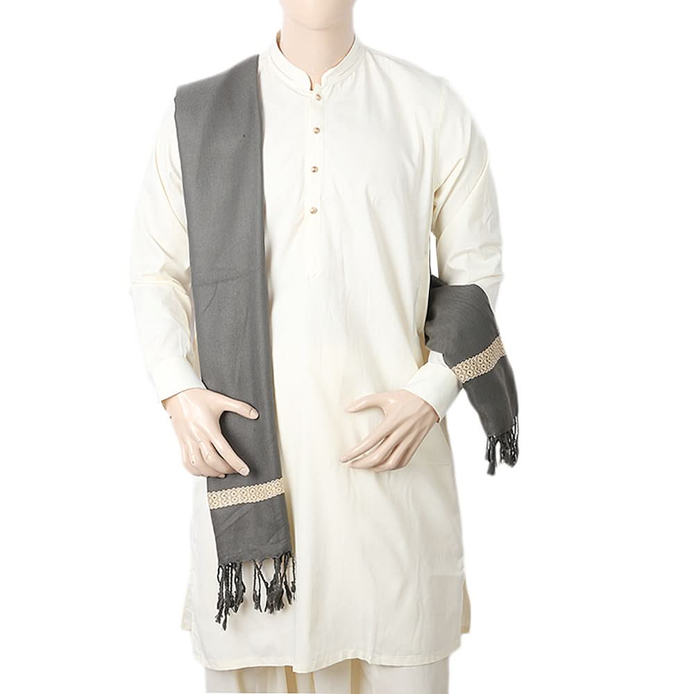 Men's Shawl Shandar - Grey, Men, Shawls & Mufflers, Chase Value, Chase Value