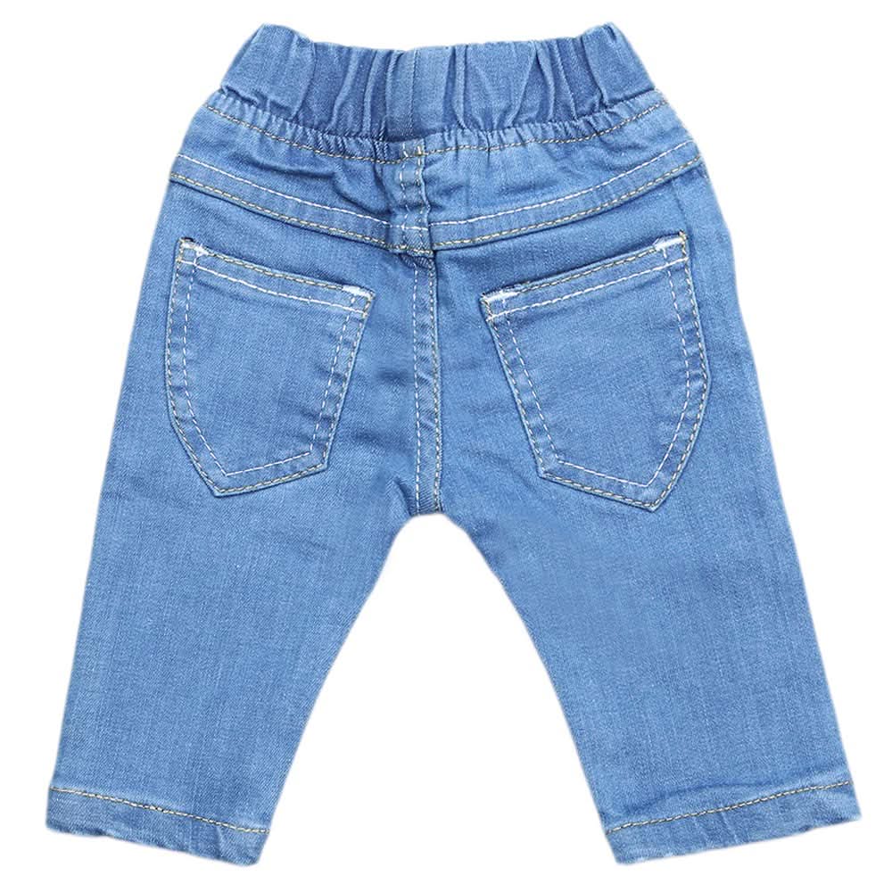 Newborn Girls Denim Pant - Light Blue, Kids, Skirts And Pants, Chase Value, Chase Value