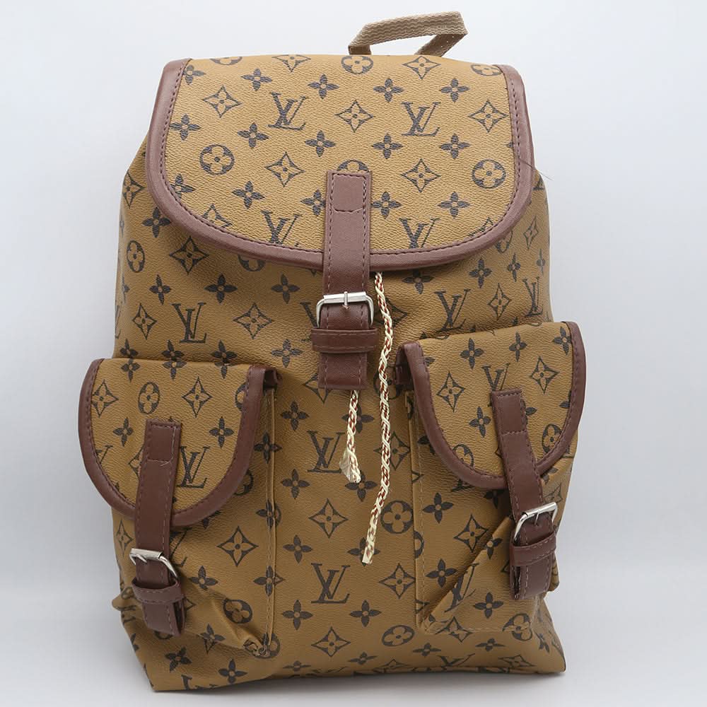 Girls Backpack (ZH-1919) Khaki, Kids, School And Laptop Bags, Chase Value, Chase Value