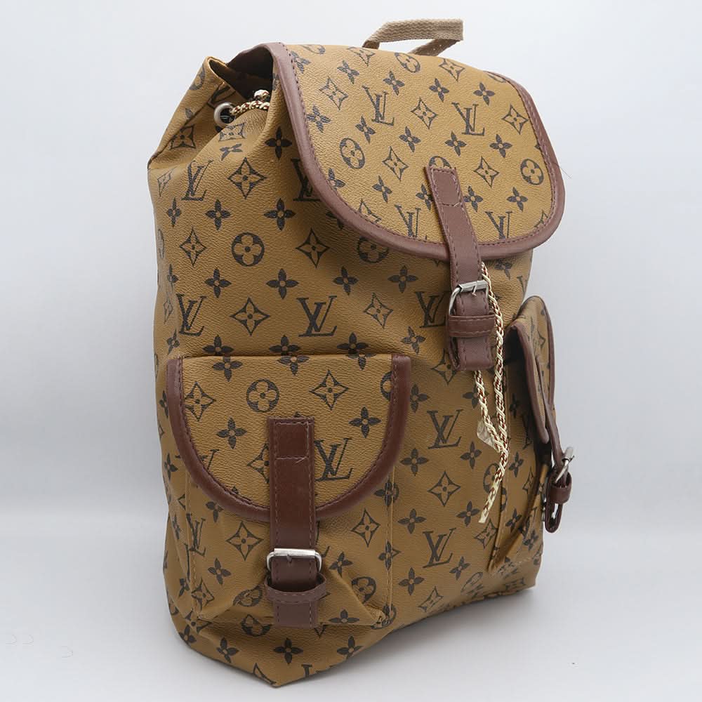 Girls Backpack (ZH-1919) Khaki, Kids, School And Laptop Bags, Chase Value, Chase Value