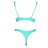 Women's Net Foam Bra & Panty Set - Green - test-store-for-chase-value