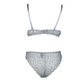 Women's Foam Bra & Panty Set - Grey - test-store-for-chase-value