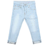 Girls Denim Pant - Light Blue, Kids, Pants And Capri, Chase Value, Chase Value