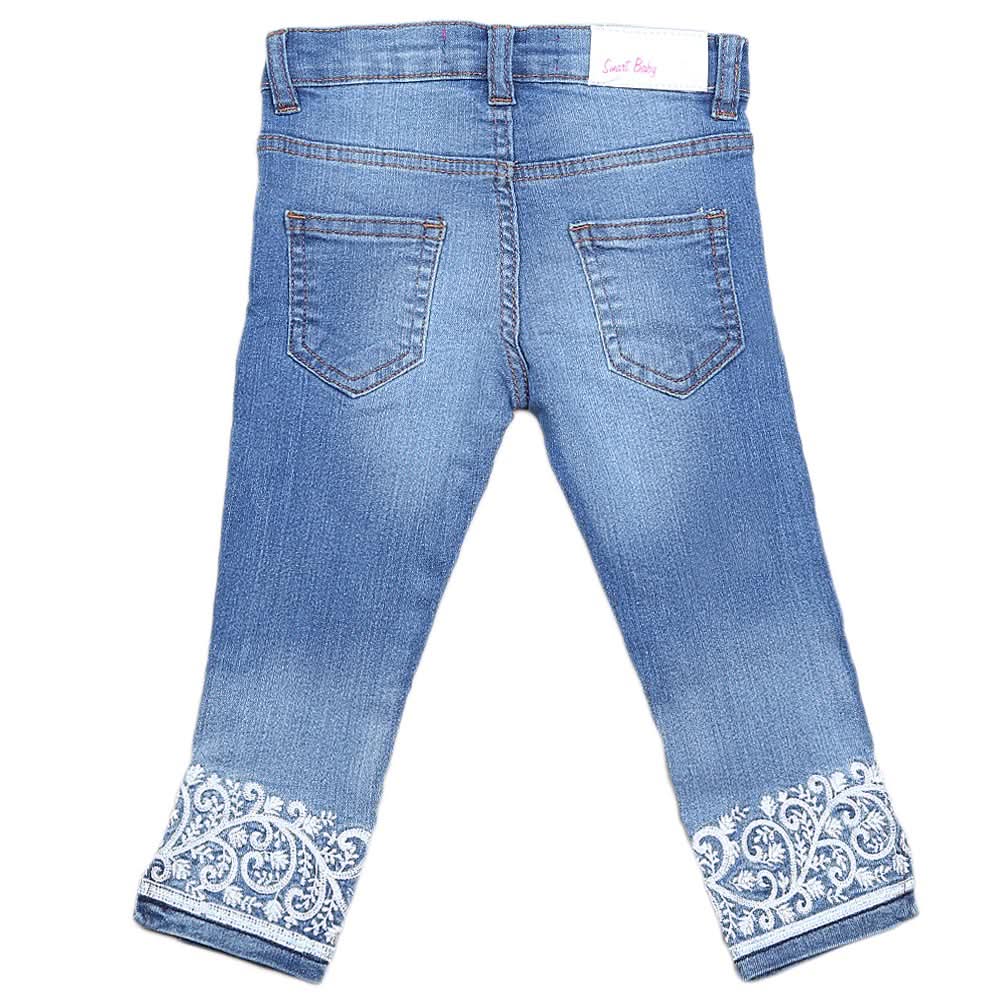 Girls Denim Pant - Blue, Kids, Pants And Capri, Chase Value, Chase Value