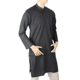 Men's Mashriq Slim Fit Kurta - Black, Men, Kurtas, Chase Value, Chase Value