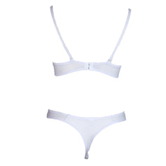 Women's Fancy Bra & Panty Set - White - test-store-for-chase-value