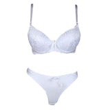 Women's Net Foam Bra & Panty Set - White - test-store-for-chase-value