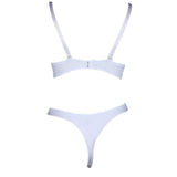 Women's Net Foam Bra & Panty Set - White - test-store-for-chase-value