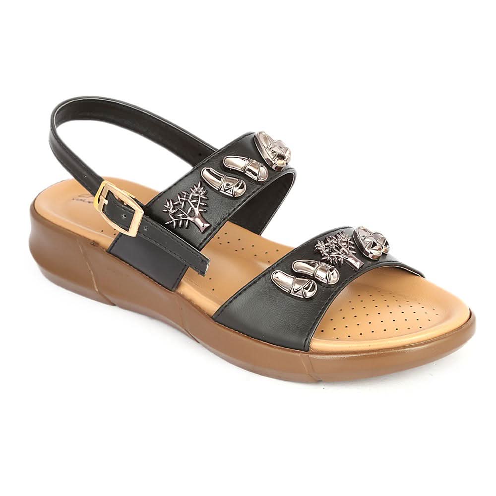 Women's Sandal ( S-222 ) - Black, Women, Sandals, Chase Value, Chase Value