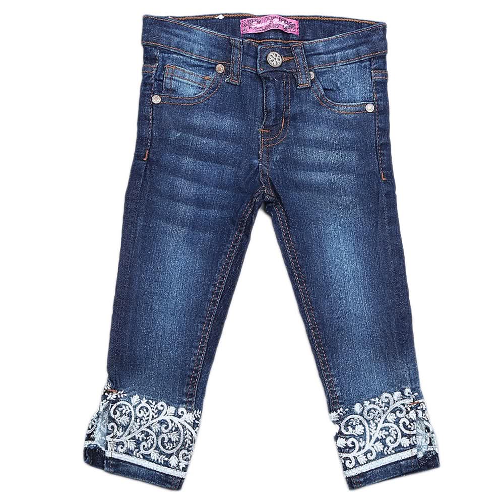 Girls Denim Pant - Dark Blue, Kids, Pants And Capri, Chase Value, Chase Value