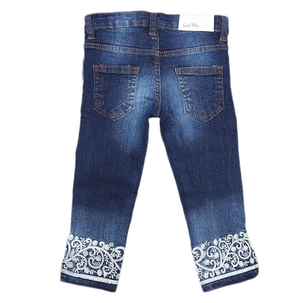 Girls Denim Pant - Dark Blue, Kids, Pants And Capri, Chase Value, Chase Value