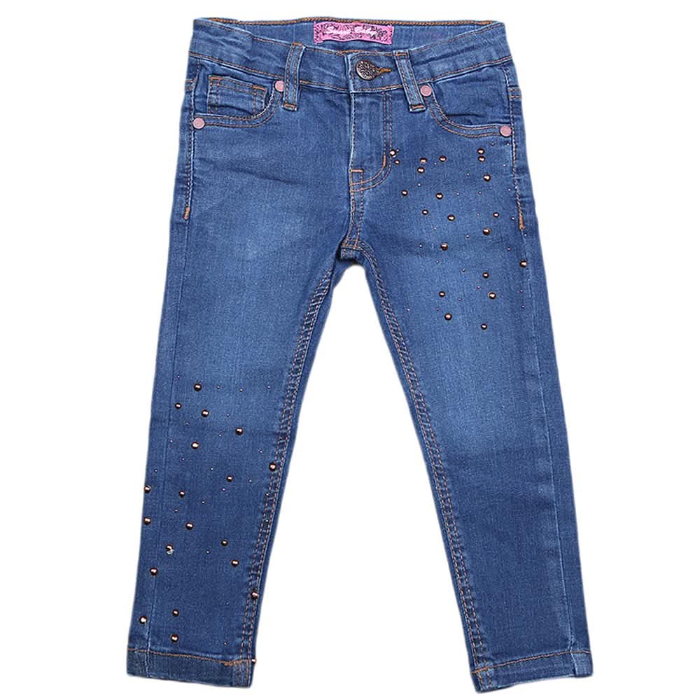 Girls Denim Pant - Blue, Kids, Pants And Capri, Chase Value, Chase Value