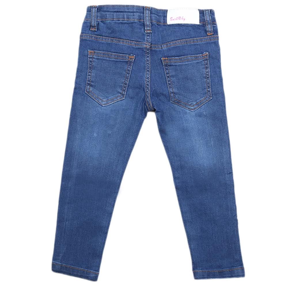 Girls Denim Pant - Blue, Kids, Pants And Capri, Chase Value, Chase Value