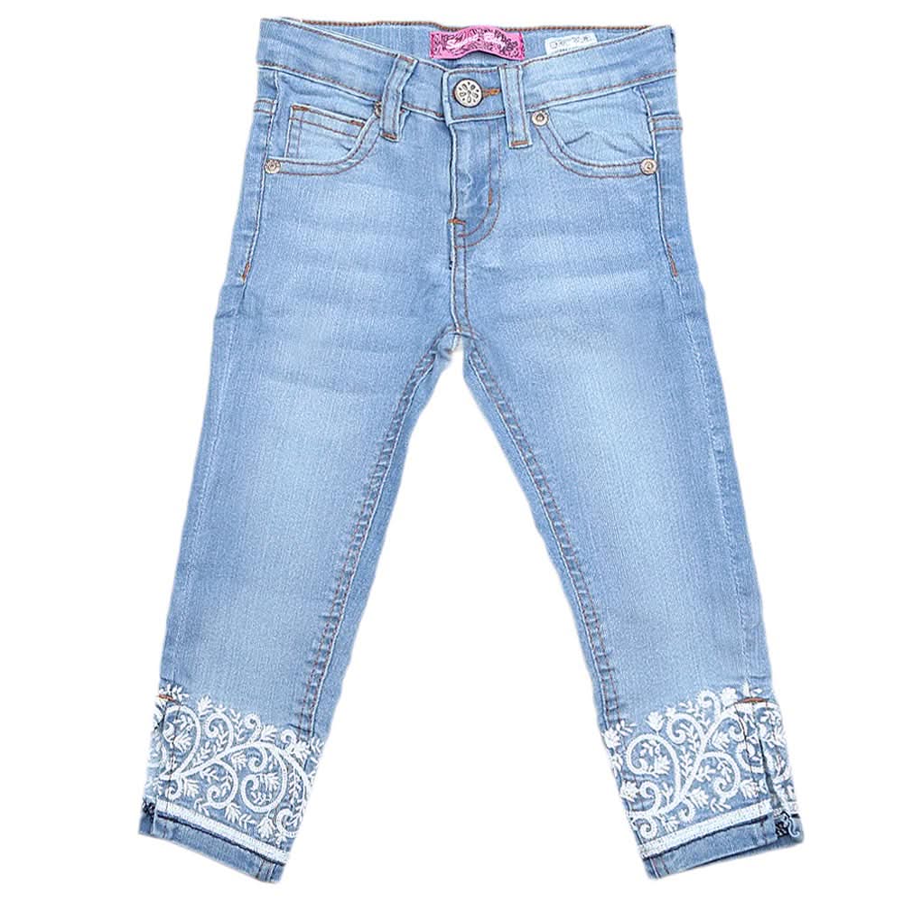 Girls Denim Pant - Light Blue, Kids, Pants And Capri, Chase Value, Chase Value